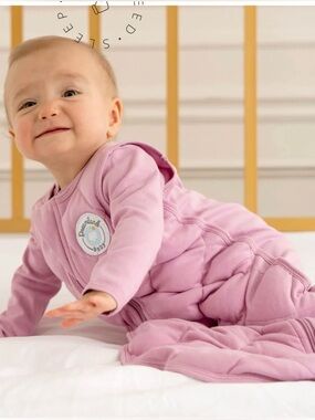Quilted Pink Baby Sleep Sack - Soft Wearable Blanket